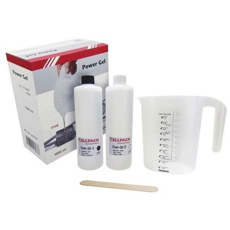 Gel de silicona de dos componentes Cellpack Power Gel 1000 para cajas de derivación 335121