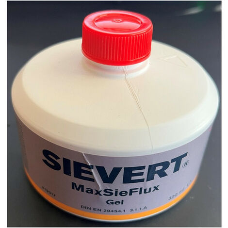 Gel gel gel maxsieflux 320 ml p.zinc-titane. cobre. Sievert acero inoxidable