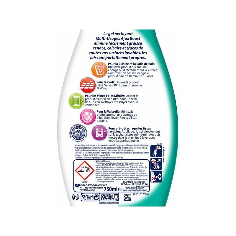 

Gel Limpiador Boost Multiusos Manzana (750 ml) (Reacondicionado A+)