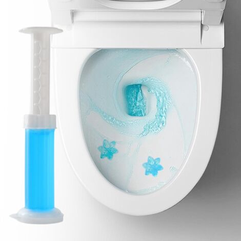 Gel nettoyant pour toilettes, déodorant et assainissant, parfum floral, 6 parfums – Bleu