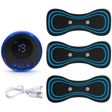 Gel stimulateur musculaire EMS pour massage de la nuque, soulagement des douleurs cervicales, relaxation, massage du dos, massage de la nuque, massage du dos02365-AquaForge