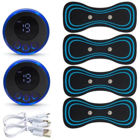 Gel stimulateur musculaire EMS pour massage de la nuque, soulagement des douleurs cervicales, relaxation, massage du dos, massage de la nuque, massage du dos02366-AquaForge
