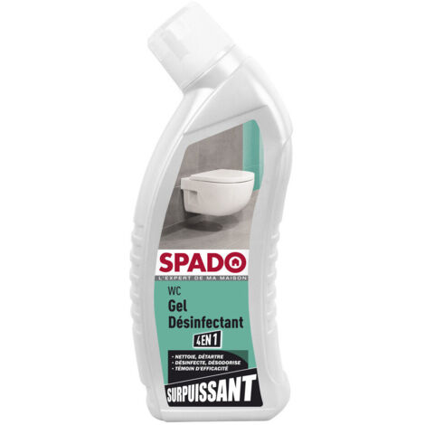 Gel wc nettoyant surpuissant 750ml 4en1 spado