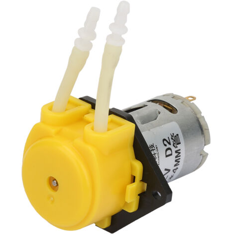 Gelbe DC12V Mikro-Peristaltikpumpe für Aquarium, Labor und Analyse, 24mm Schlauch