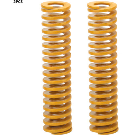 Gelbe Formfeder, 2 Stück, Außendurchmesser 12 mm, Innendurchmesser 6 mm, sehr leichte Belastung TF1280 mm