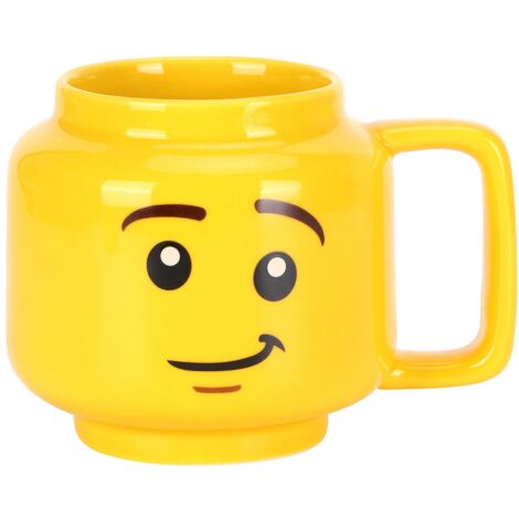 Gelber Keramikbecher mit Cartoon-Motiv, 300 ml, ideal für Kaffee oder Tee im Büro und zu Hause, praktisches Geschenk
