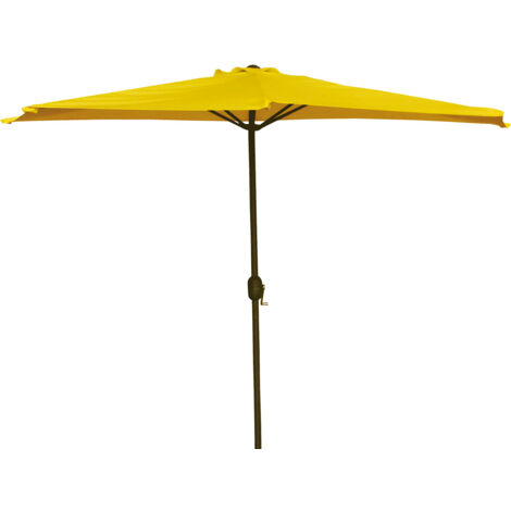 GELBER SICHELmondförmiger ALUMINIUM-REGENSCHIRM