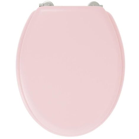 Abattant WC Wood Slim Rose perle céramique Brillante - descente assistée -  déclipsable - Olfa