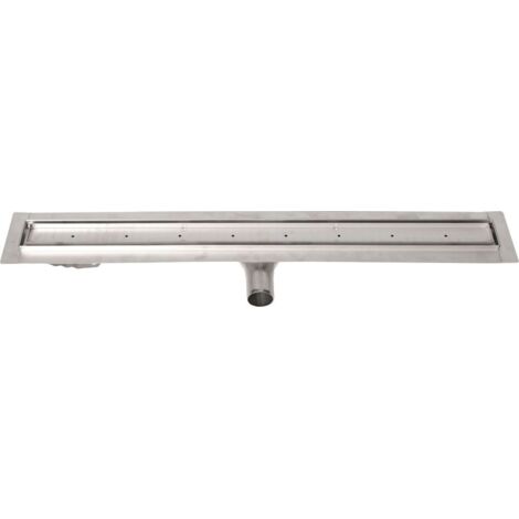 Gelco Manus - Canal de ducha de acero inoxidable con rejilla para azulejos, 65x13x6 cm GMP82
