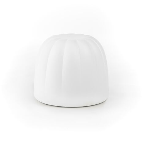 Gelee Bianco pouf originale slide di design per giardino esterno interno colorata moderna poliuretano made in Italy sedia seduta poltrona