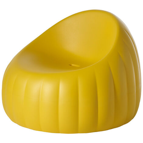 Gelee Lounge  Giallo zafferano  seduta sedia poltrona in poliuretano originale Slide made in Italy colorata interno esterno giardino