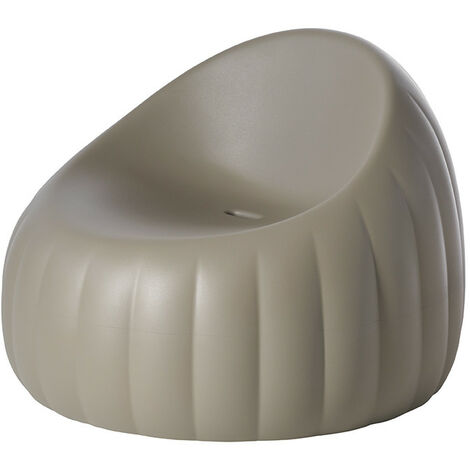 Gelee Lounge Soft argil Giallo zafferano seduta sedia poltrona in poliuretano originale Slide made in Italy colorata interno esterno giardino