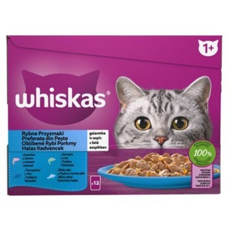 Gelée Whiskas Fish Delicacies - 12 x 85 g