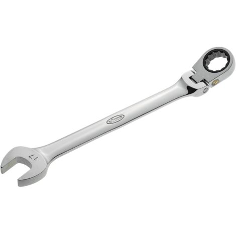 Gelenk Ratschen-Ring-Maulschlüssel ∙ V2813 ∙ Außen Doppelsechskant Profil, Außen Sechskant Profil ∙ SW 17 mm