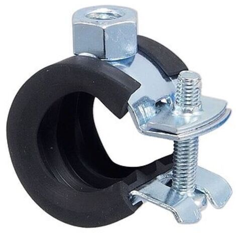 Gelenk-Rohrschelle ''Praktic'' für Rohr 16 - 19 mm mit Kippschraube und Schallschutzeinlage