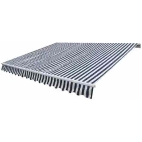 Gelenkarmmarkise Motorisiert 600 cm Blau/Weiß
