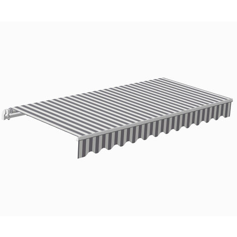 Gelenkarmmarkise SUNSHINE grau weiss
