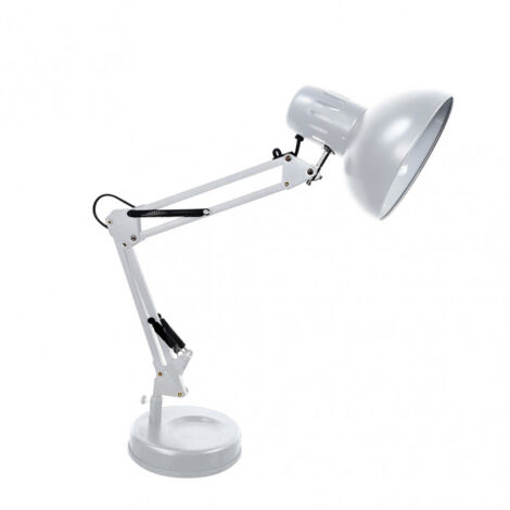Gelenkige Rutil-Schreibtischlampe 1xe27 silber 57x39x15 cm