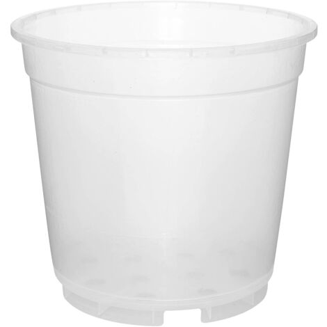 Geli Orchideentopf Ø 19 cm transparent, klar, 3,5 l Blumentopf Kübel Orchideen