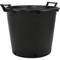 Geli Pflanzcontainer Mit Griff – Schwarz, 60x47 Cm, Mit Ablauflöchern, Für Innen & Außen