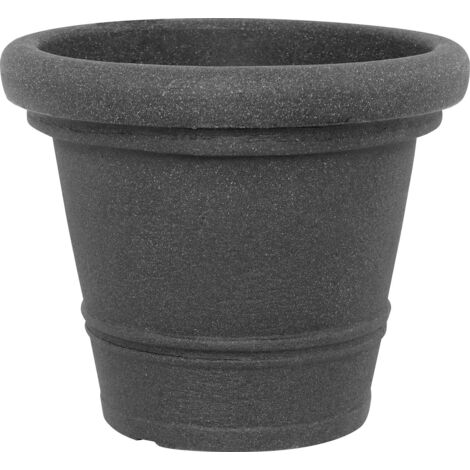 Geli Pflanztopf Milano Ø 35 x 28 cm anthrazit Kunststofftöpfe