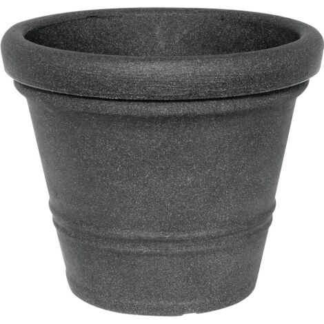 Geli Pflanztopf Milano Ø 45 x 36 cm anthrazit Kunststofftöpfe