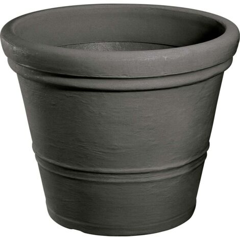 Geli Pflanztopf Milano Ø 50 x 42,5 cm anthrazit Kunststofftöpfe