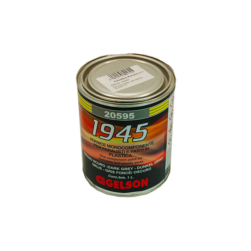 Image of Gelson - 1945 vernice liscia 20595 grigio scuro 1 litro
