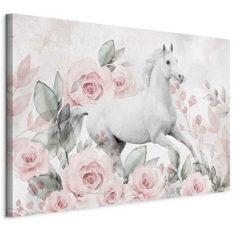 Gemälde – Galopp durch die Rosen (1-teilig) breit