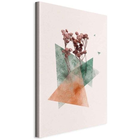 Gemälde – Modernistische Blume (Einzelstück) vertikal