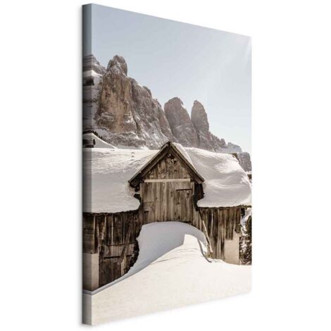 Gemälde – Winter in den Dolomiten (1-teilig) vertikal