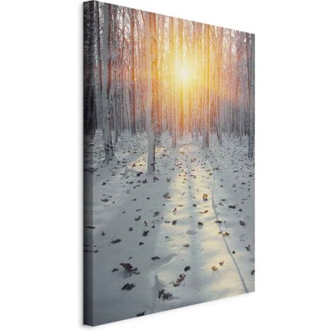 Gemälde – Winternachmittag (1-teilig) vertikal