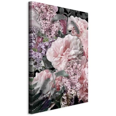 Gemälde – Zwischen den Blumen (1 Teil) – blühende Pflanzen in den Farben der Natur