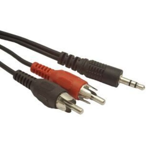 Gembird 2.5m, 3.5mm/2xRCA, M/M Audiokabel 2.5m 3.5mm Schwarz, Rot, White - Audiokabel (3.5mm/2xRCA, M/M, 3.5mm, 2 x RCA, 2.5m, Schwarz, Rot, Weiß)