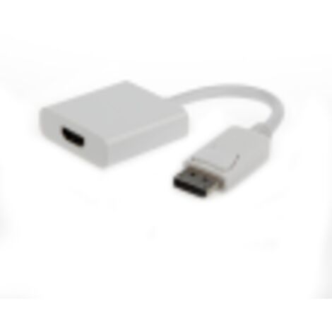 Gembird A-DPM-HDMIF-002-W adaptador de cable de vídeo 0,1 m DisplayPort HDMI tipo A (Estándar) Blanco