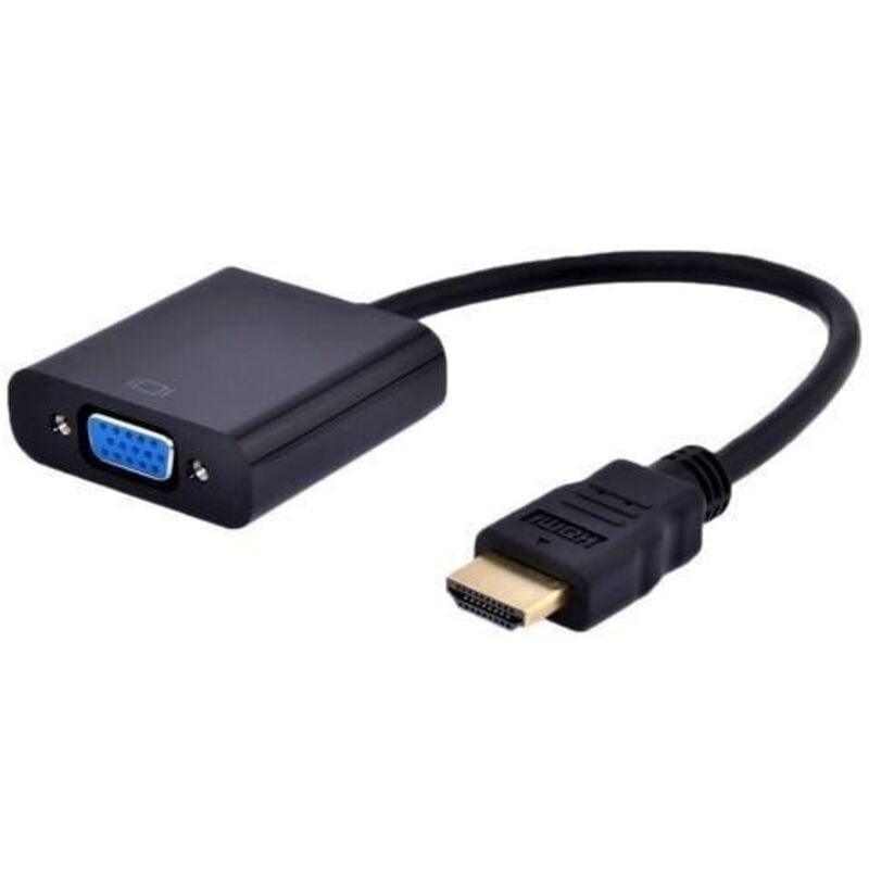 Gembird - A-HDMI-VGA-03 câble adaptateur vidéo 0,15 m hdmi Type a (Standard) vga (D-Sub) Noir