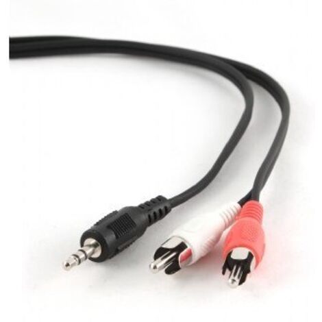 Gembird Audiokabel mjack rca rca m/m 5 mts