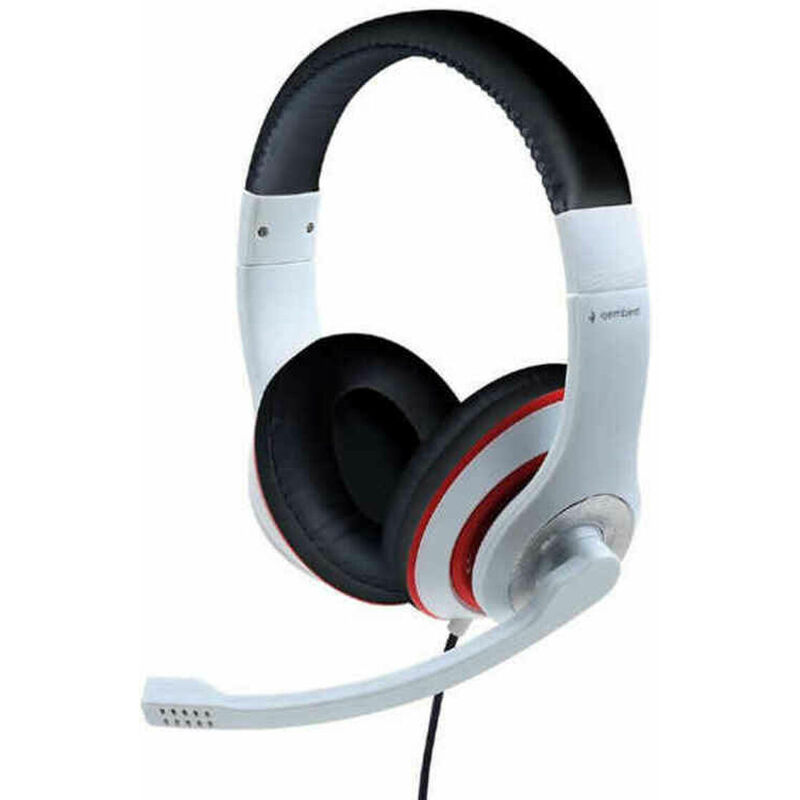 

Auriculares con Micrófono MHS-03-WTRDBK Blanco - Gembird