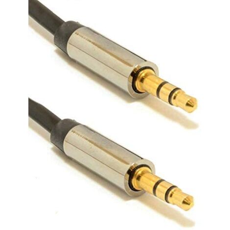 Gembird cable ccap-444-0.75m (mini jack m - mini jack m 0.75m couleur noire) cable de audio 3,5mm noir