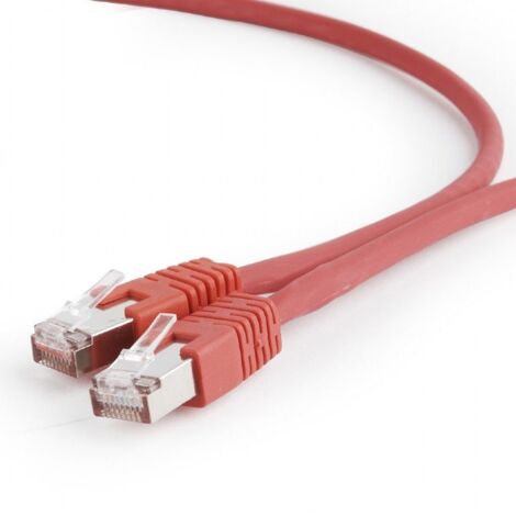 Gembird cable de red rj45, cat. 6a,ftp, lszh, 0.5m, rojo