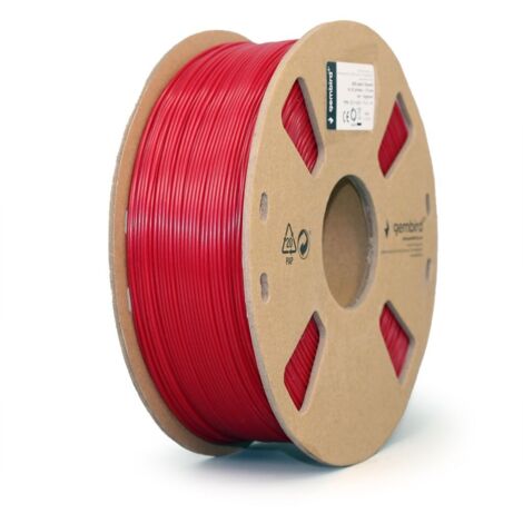 GEMBIRD FILAMENTO ABS ROJO, 1,75 MM, 1 KG