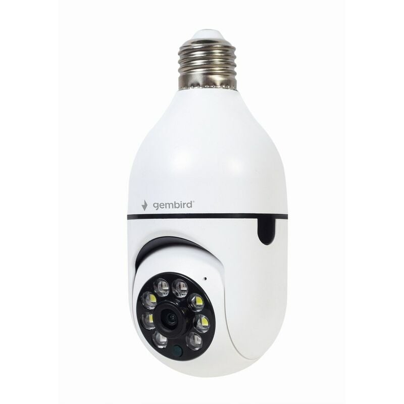 Gembird - TSL-CAM-WRHD-01 Caméra wifi rotative intelligente, E27, 1080p
