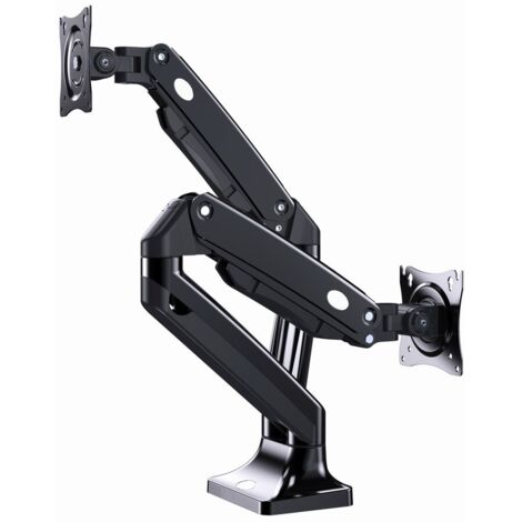 Gembird MA-DA2-03 Supporto doppio monitor nero scrivania