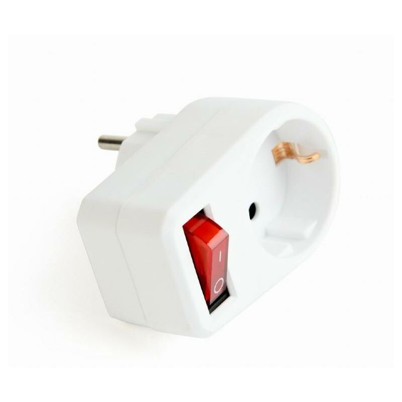 

Gembird Power Socket AC P/T W/Switch/EG-AC1S-01-W