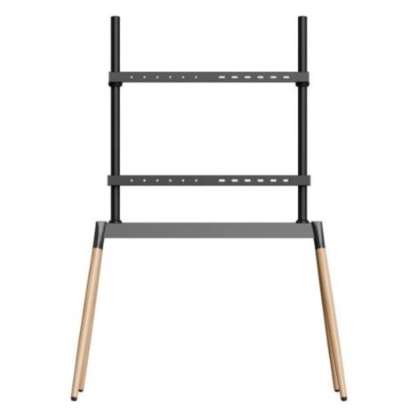 Gembird TVS 86F 01 BK support TV noir et bois