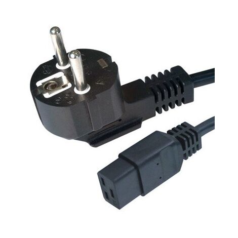 Gembird Typ F/C19 1.8m - Kabel (Stecker/Buchse, Stecker Typ F, C19-Kupplung, 16 A, Schwarz)