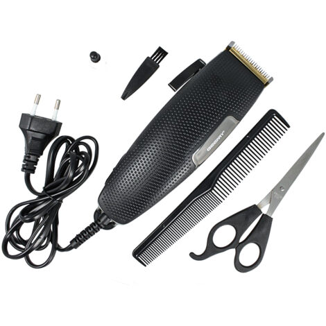 GEMEI GM-806 Tagliacapelli Professionale Con Filo 170cm Lama Titanio Forbici Pettine Inclusi