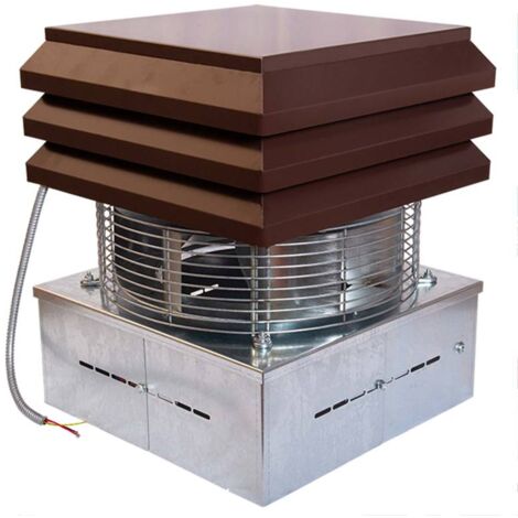 Gemi Elettronica – Extracteur de fumée électrique pour cheminée – Capacité d'aspiration 2500 m³/h – Résiste à 300 °C – Installation facile sur conduits 20x20 cm à 43x43 cm
