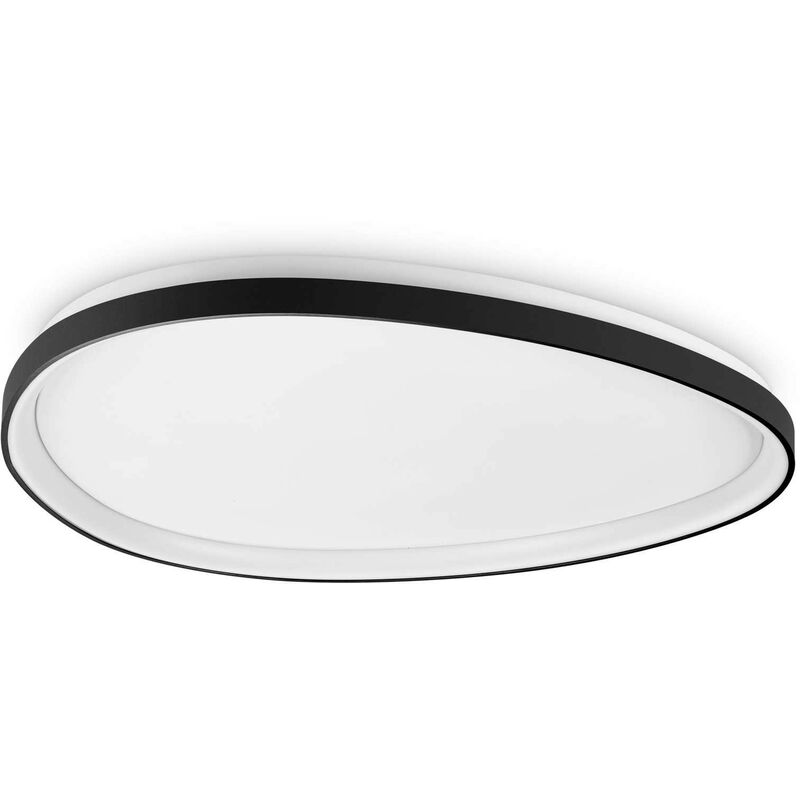 Ideal Lux Schwarz Gemini 81 Cm Integrierte, Halbbündige Led-Einbauleuchte, 5400 Lm, 3000 K