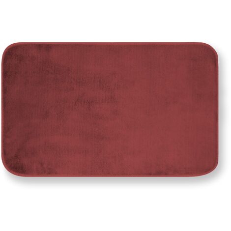 GEMITEX MERLINO 50X80 Tappeto ULTRASSORBENTE, Polyester, Bordeaux